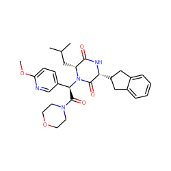 COc1ccc([C@H](C(=O)N2CCOCC2)N2C(=O)[C@@H](C3Cc4ccccc4C3)NC(=O)[C@H]2CC(C)C)cn1 ZINC000084712874