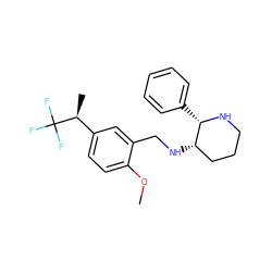 COc1ccc([C@H](C)C(F)(F)F)cc1CN[C@H]1CCCN[C@H]1c1ccccc1 ZINC000022450677