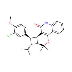 COc1ccc([C@H]2[C@H]3c4c(c5ccccc5[nH]c4=O)OC(C)(C)[C@H]3[C@@H]2C(C)C)cc1Cl ZINC000169334501