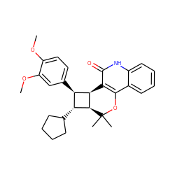 COc1ccc([C@H]2[C@H]3c4c(c5ccccc5[nH]c4=O)OC(C)(C)[C@H]3[C@@H]2C2CCCC2)cc1OC ZINC000169334524