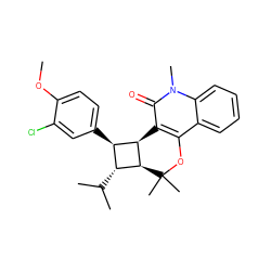 COc1ccc([C@H]2[C@H]3c4c(c5ccccc5n(C)c4=O)OC(C)(C)[C@H]3[C@@H]2C(C)C)cc1Cl ZINC000169338465