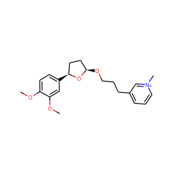 COc1ccc([C@H]2CC[C@@H](OCCCc3ccc[n+](C)c3)O2)cc1OC ZINC000029308568