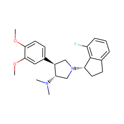 COc1ccc([C@H]2CN([C@H]3CCc4cccc(F)c43)C[C@@H]2N(C)C)cc1OC ZINC001772631918