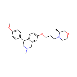 COc1ccc([C@H]2CN(C)Cc3cc(OCCCN4CCOC[C@@H]4C)ccc32)cc1 ZINC000028893192