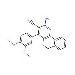 COc1ccc(-c2c(C#N)c(N)nc3c2CCc2ccccc2-3)cc1OC ZINC000019095811