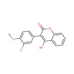 COc1ccc(-c2c(O)c3ccccc3oc2=O)cc1Cl ZINC000082158318