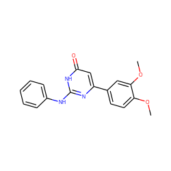 COc1ccc(-c2cc(=O)[nH]c(Nc3ccccc3)n2)cc1OC ZINC000015106287