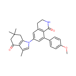 COc1ccc(-c2cc(-n3cc(C)c4c3CC(C)(C)CC4=O)cc3c2C(=O)NCC3)cc1 ZINC000169308171