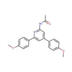 COc1ccc(-c2cc(NC(C)=O)nc(-c3ccc(OC)cc3)c2)cc1 ZINC001772625010