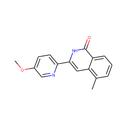 COc1ccc(-c2cc3c(C)cccc3c(=O)[nH]2)nc1 ZINC001772645753