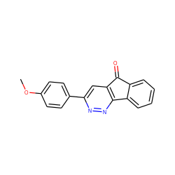 COc1ccc(-c2cc3c(nn2)-c2ccccc2C3=O)cc1 ZINC000000196663