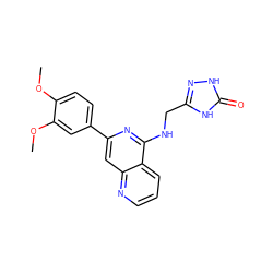 COc1ccc(-c2cc3ncccc3c(NCc3n[nH]c(=O)[nH]3)n2)cc1OC ZINC000141916336