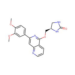 COc1ccc(-c2cc3ncccc3c(OC[C@H]3CNC(=O)N3)n2)cc1OC ZINC000114019618