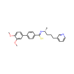 COc1ccc(-c2ccc(/C(S)=N/[C@H](C)CCCc3cccnc3)cc2)cc1OC ZINC000029484005