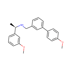 COc1ccc(-c2cccc(CN[C@H](C)c3cccc(OC)c3)c2)cc1 ZINC000058591868