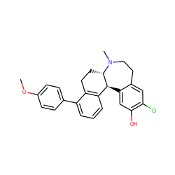 COc1ccc(-c2cccc3c2CC[C@H]2[C@H]3c3cc(O)c(Cl)cc3CCN2C)cc1 ZINC000045375251