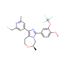 COc1ccc(-c2nc(-c3cc(C)nc(CF)c3)c3n2C[C@@H](C)OCC3)cc1OC(F)(F)F ZINC001772645085