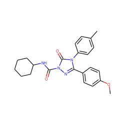 COc1ccc(-c2nn(C(=O)NC3CCCCC3)c(=O)n2-c2ccc(C)cc2)cc1 ZINC000103262299