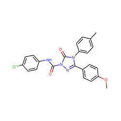 COc1ccc(-c2nn(C(=O)Nc3ccc(Cl)cc3)c(=O)n2-c2ccc(C)cc2)cc1 ZINC000103262300