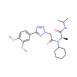 COc1ccc(-c2nnn(CC(=O)N(C3CCCCC3)[C@H](C)C(=O)NC(C)C)n2)cc1OC ZINC000095755363