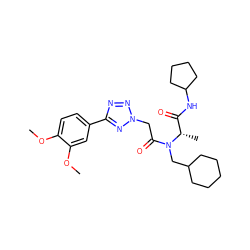 COc1ccc(-c2nnn(CC(=O)N(CC3CCCCC3)[C@@H](C)C(=O)NC3CCCC3)n2)cc1OC ZINC000095755375