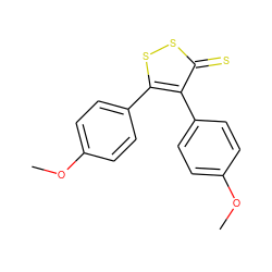 COc1ccc(-c2ssc(=S)c2-c2ccc(OC)cc2)cc1 ZINC000040421619