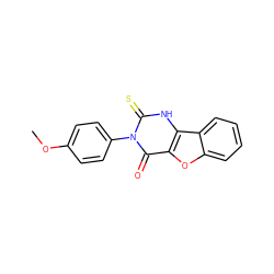 COc1ccc(-n2c(=S)[nH]c3c(oc4ccccc43)c2=O)cc1 ZINC000100530356