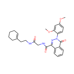 COc1ccc(-n2nc(C(=O)NCC(=O)NCCC3=CCCCC3)c3ccccc3c2=O)c(OC)c1 ZINC000009776024