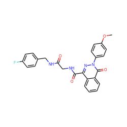 COc1ccc(-n2nc(C(=O)NCC(=O)NCc3ccc(F)cc3)c3ccccc3c2=O)cc1 ZINC000003660350