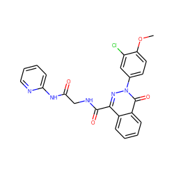 COc1ccc(-n2nc(C(=O)NCC(=O)Nc3ccccn3)c3ccccc3c2=O)cc1Cl ZINC000008659914