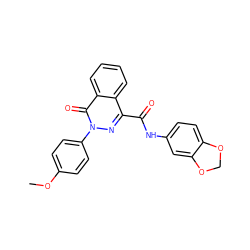 COc1ccc(-n2nc(C(=O)Nc3ccc4c(c3)OCO4)c3ccccc3c2=O)cc1 ZINC000002943232