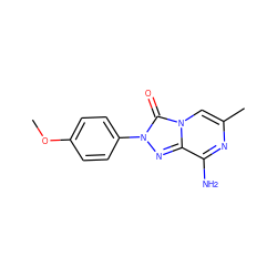 COc1ccc(-n2nc3c(N)nc(C)cn3c2=O)cc1 ZINC001772583781