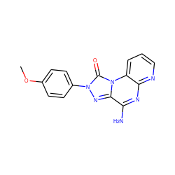 COc1ccc(-n2nc3c(N)nc4ncccc4n3c2=O)cc1 ZINC000040403906