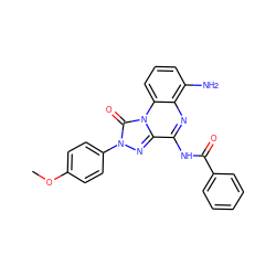 COc1ccc(-n2nc3c(NC(=O)c4ccccc4)nc4c(N)cccc4n3c2=O)cc1 ZINC000034800782