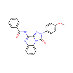 COc1ccc(-n2nc3c(NC(=O)c4ccccc4)nc4ccccc4n3c2=O)cc1 ZINC000034800816