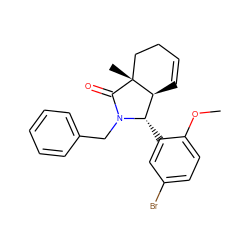 COc1ccc(Br)cc1[C@H]1[C@@H]2C=CCC[C@@]2(C)C(=O)N1Cc1ccccc1 ZINC000013661978
