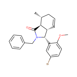 COc1ccc(Br)cc1[C@H]1[C@H]2C=CC[C@@H](C)[C@@H]2C(=O)N1Cc1ccccc1 ZINC000013662003