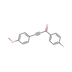 COc1ccc(C#CC(=O)c2ccc(I)cc2)cc1 ZINC000066100207