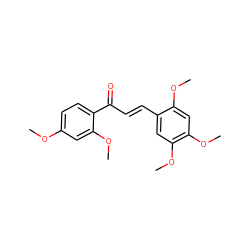 COc1ccc(C(=O)/C=C/c2cc(OC)c(OC)cc2OC)c(OC)c1 ZINC000003998045