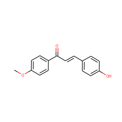 COc1ccc(C(=O)/C=C/c2ccc(O)cc2)cc1 ZINC000004046859