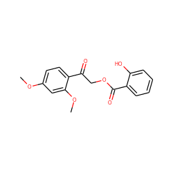 COc1ccc(C(=O)COC(=O)c2ccccc2O)c(OC)c1 ZINC000003340160