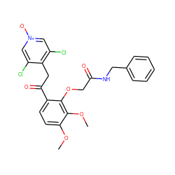 COc1ccc(C(=O)Cc2c(Cl)c[n+]([O-])cc2Cl)c(OCC(=O)NCc2ccccc2)c1OC ZINC000116167276