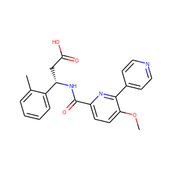 COc1ccc(C(=O)N[C@@H](CC(=O)O)c2ccccc2C)nc1-c1ccncc1 ZINC000261134742