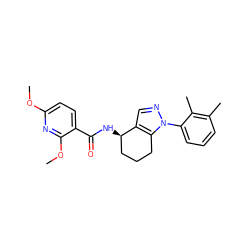 COc1ccc(C(=O)N[C@@H]2CCCc3c2cnn3-c2cccc(C)c2C)c(OC)n1 ZINC000015062316