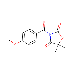 COc1ccc(C(=O)N2C(=O)OC(C)(C)C2=O)cc1 ZINC000084669873