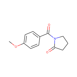 COc1ccc(C(=O)N2CCCC2=O)cc1 ZINC000000015951