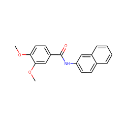 COc1ccc(C(=O)Nc2ccc3ccccc3c2)cc1OC ZINC000000280765