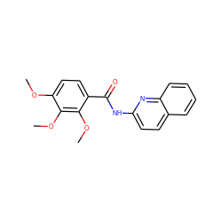 COc1ccc(C(=O)Nc2ccc3ccccc3n2)c(OC)c1OC ZINC000004866006