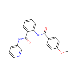 COc1ccc(C(=O)Nc2ccccc2C(=O)Nc2cccnc2)cc1 ZINC000004952497