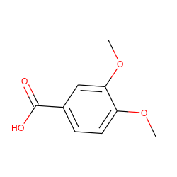 COc1ccc(C(=O)O)cc1OC ZINC000000392017